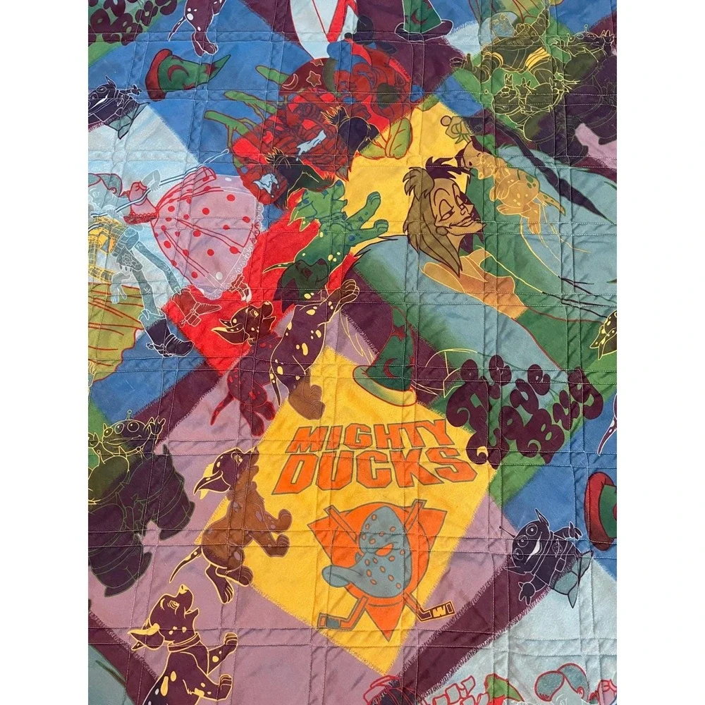 Disney All-Star Movies Resort Comforter 113x101 Prop Vintage Room Blanket